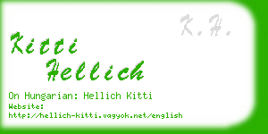 kitti hellich business card